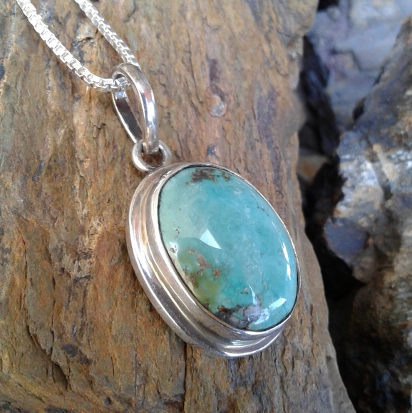 Jewelry - Sterling Silver Turquoise NECKLACE